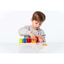 Cubika Wooden Geometric Sorter LSG-1 Art.15320 Развивающая деревянная игрушка 'Геометрические фигуры'