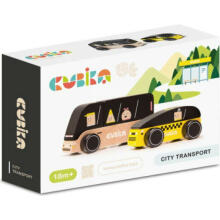 Cubika City Transport Art.15498 Деревянный набор Городской транспорт
