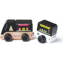 Cubika Food Truck Art.15542 Wooden cars Food truck