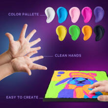 Moon Light Clay Bunny Art.ETC20004 Creative set Modelling clay - 3D painting 29x29cm
