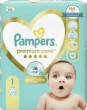Pampers Premium Care Art.P04C520 Bērnu autiņbiksītes S1 izmērs no 2-5kg, 72gab.