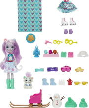 Mattel Enchantimals HHC21 Рождественский календарь кукла 15см