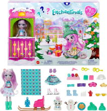 Mattel Enchantimals HHC21 Рождественский календарь кукла 15см