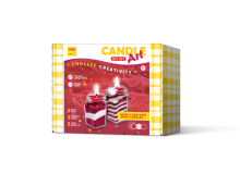KIDS DO KIDS DO DIY Candle Art Set LV Red White Red Art.44006 Sveču mākslas komplekts LV Sarkans Balts Sarkans