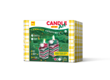 KIDS DO DIY Candle Art Set. Red Green White + 1 SURPRISE color Art.44001 Sveču mākslas komplekts