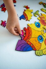 KIDS DO Wooden puzzle KITTEN Art.AP3112  Medinė dėlionė 100 vnt