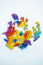 KIDS DO Wooden puzzle  Art.AP3112 Koka puzle Kaķēns 100 gab