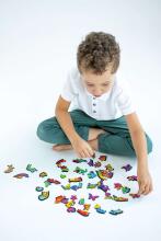 KIDS DO Wooden puzzle  Art.AP3118  Деревянный пазл Павлин 64 шт