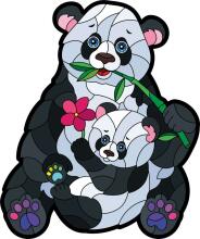 KIDS DO Wooden puzzle  Art.AP3119   Деревянный пазл Панда 52 шт