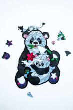 KIDS DO Wooden puzzle  Art.AP3119   Деревянный пазл Панда 52 шт