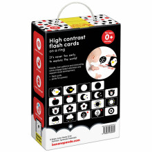 Banana Panda High Contrast Flash Cards on a Ring Art.03969 Liela kontrasta zibatmiņas kartes uz gredzena (10gab.)