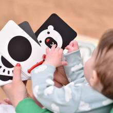 Banana Panda High Contrast Flash Cards on a Ring Art.03969 10psc