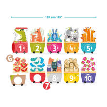 Banana Panda Make-a-Match Puzzle Number Train Art.49113 пазл (30шт.)