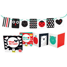 Banana Panda High Contrast Baby Pack Art.77376  двусторонние контрастные карточки