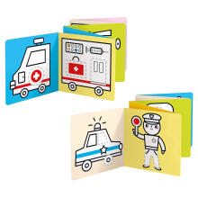 Banana Panda Looong Coloring Books Ready to Draw - Vehicles at Work Art.50156