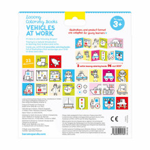 Banana Panda Looong Coloring Books Ready to Draw - Vehicles at Work Art.50156 книжки-раскраски - готовые к раскрашиванию автомобили