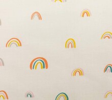 Fillikid Bed Sets Art.021-19 Rainbow Beige Kokvilnas gultas veļas komplekts no 2 daļam
