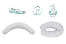 Fillikid Luxe Nursing pillow Art.519-67 Cube Grey Daudzfunkcionālais pakaviņš (190 cm)