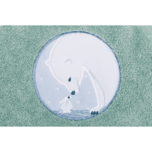 Fillikid Polarbear Art.1032-40 Light Blue vaikiškas kilpinis rankšluostis su gobtuvu 75x75 cm