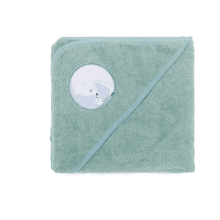 Fillikid Polarbear Art.1032-40 Light Blue Махровое полотенце с капюшоном 75 х 75 см