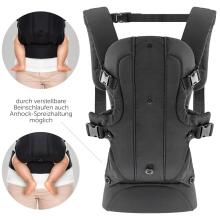 Fillikid Front Carrier Art.156837 Black 2-in-1 baby carrier (3.6 to 15 kg)