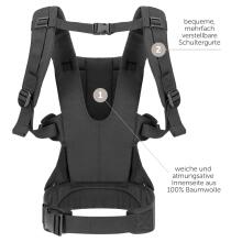Fillikid Front Carrier Art.156837 Black 2-in-1 baby carrier (3.6 to 15 kg)