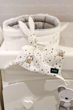 La Bebe™ Sleep Comforter Art.156856 Black Bunnies Mīksta miega lupatiņa