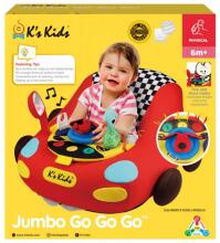 K's Kids Jumbo Go Go Go  Art.KA10832 Детская игрушка мягкий автомобиль