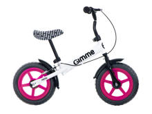 Ikonka Gimme Nemo Balance Bike with break Art.KX3983_1 in Pink Balansa velosipēds