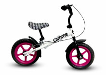 Ikonka Gimme Nemo Balance Bike with break Art.KX3983_1 in Pink  Детский велосипед - бегунок с металлической рамой