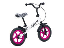 Ikonka Gimme Nemo Balance Bike with break Art.KX3983_1 in Pink Balansa velosipēds