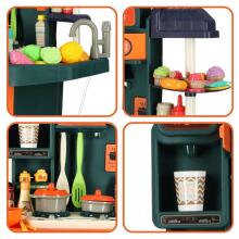 Ikonka Plastic Kitchen Art.KX4304 Virtuve ar piederumiem un gaismas efektiem