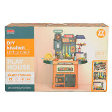 Ikonka Plastic Kitchen Art.KX4304 Virtuve ar piederumiem un gaismas efektiem
