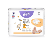 Happy Mini Bērnu autiņbiksītes 2 izmērs no 3-6kg, 38gab.