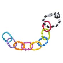 PLAYGRO stroller toy Zebra 9 Links Swing Tag Clip Strip, 01845584649