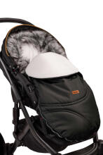 Sensillo Eskimo Art.SILLO-8330 Black Спальный мешок  для коляски на натуральной овчинке