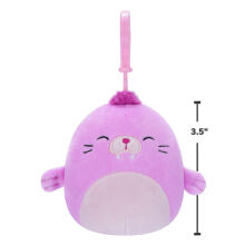 SQUISHMALLOWS Piespraužama plīša rotaļlieta, 8 cm, W17
