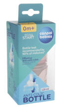 CANPOL BABIES EasyStart pretkoliku pudelīte, 120ml, GOLD, 35/239_pin