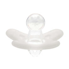 CANPOL BABIES 100% silikona knupītis, 0-6m, simetrisks, 1 gab., 24/001_whi