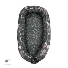 La bebe™ XXL Babynest Art.157279 Mystery of Flowers