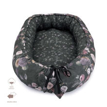La bebe™ XXL Babynest Art.157279 Mystery of Flowers