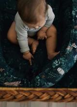 La bebe™ XXL Babynest Art.157279 Mystery of Flowers