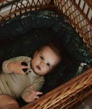 La bebe™ XXL Babynest Art.157279 Mystery of Flowers