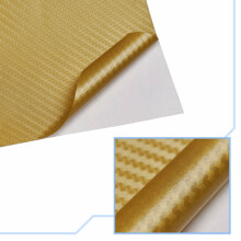 Ikonka Art.KX10267 Foil roll carbon 3D gold 1,27x28m