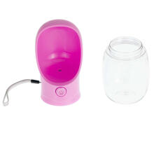 Ikonka Art.KX6434_1 Travel bottle dog bowl 350 ml pink