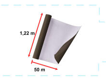 Ikonka Art.KX5524 Self-adhesive foil roll wallcovering oak dark grey 1,22x50m