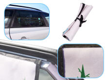 Ikonka Art.KX6192_1 Magnetic curtain car window cover cactus