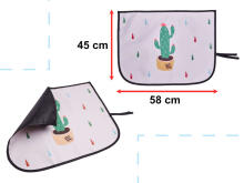 Ikonka Art.KX6192_1 Magnetic curtain car window cover cactus