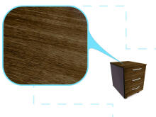 Ikonka Art.KX5523 Self-adhesive foil roll wallcovering oak brown 1,22x50m