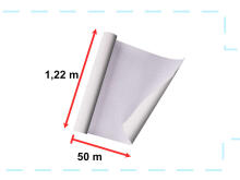 Ikonka Art.KX5520 Self-adhesive foil roll wallcovering oak white 1,22x50m